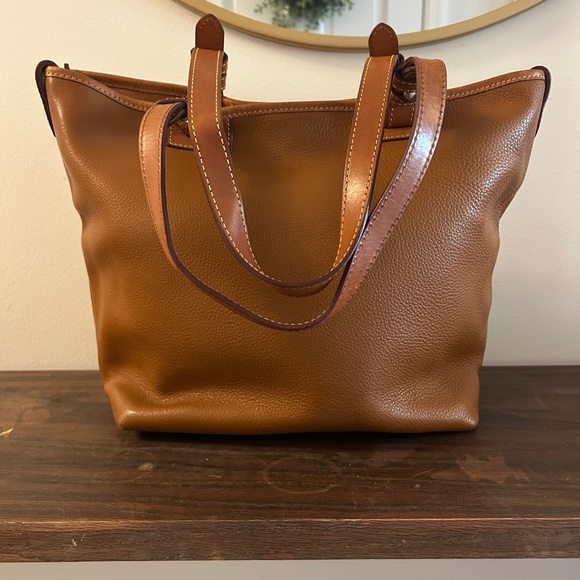 Dooney & Bourke Leather Convertible Shopper in Desert - Picture 4 of 9